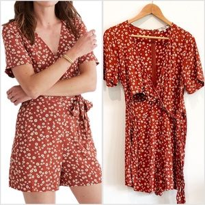 madewell daisy floral romper wrap 6